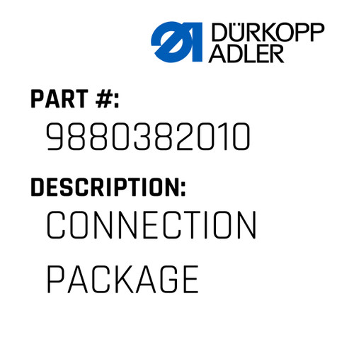 Connection Package For Dürkopp Adler Original Part Number 9880 382010