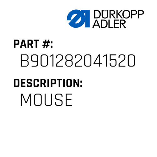 Mouse For Dürkopp Adler Original Part Number B90.128204.15.20