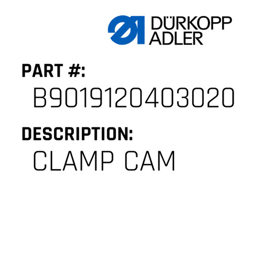 Clamp Cam For Dürkopp Adler Original Part Number B90.191204.03.02.0