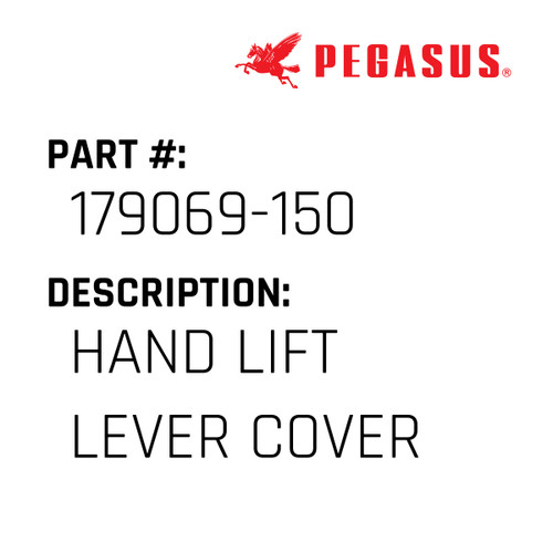 Hand Lift Lever Cover Part Number 179069-15009 for Pegasus Sewing Machine Model S52 Series