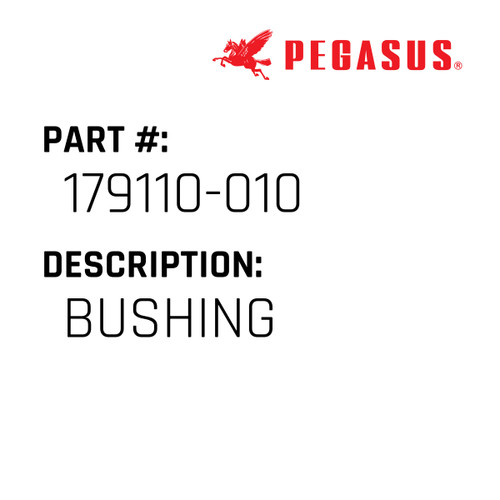 Bushing Part Number 179110-01009 for Pegasus Sewing Machine Model S52 Series