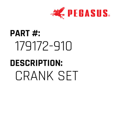 Crank Set Part Number 179172-91009 for Pegasus Sewing Machine Model S52 Series