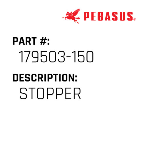 Stopper Part Number 179503-15009 for Pegasus Sewing Machine Model S52 Series