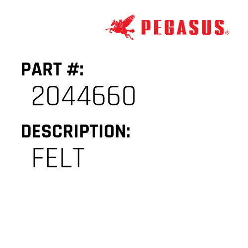 Felt Part Number 204466000009 for Pegasus Sewing Machine Model E32 Series