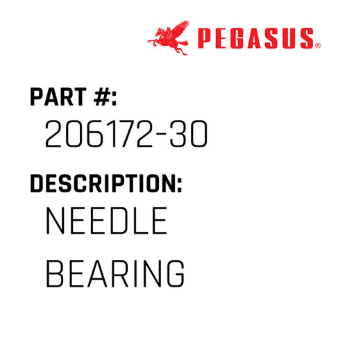 Needle Bearing Part Number 206172-30009 for Pegasus Sewing Machine Model W600P Series