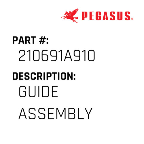 Guide Assembly Part Number 210691A91009 for Pegasus Sewing Machine Model E51 Series