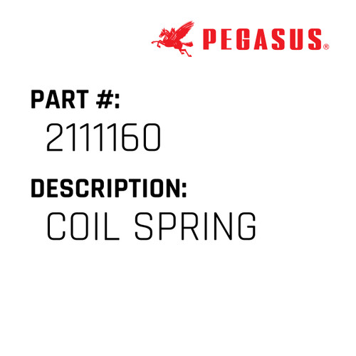 Coil Spring Part Number 211116000009 for Pegasus Sewing Machine Model E32L Series