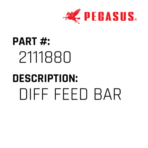 Diff Feed Bar Part Number 211188000009 for Pegasus Sewing Machine Model E32L Series