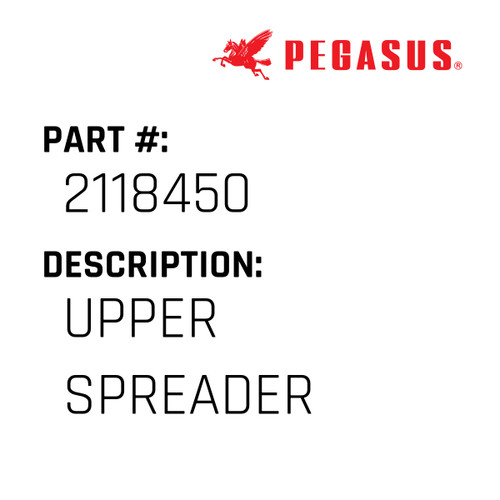 Upper Spreader Part Number 211845000009 for Pegasus Sewing Machine Model E52 Series