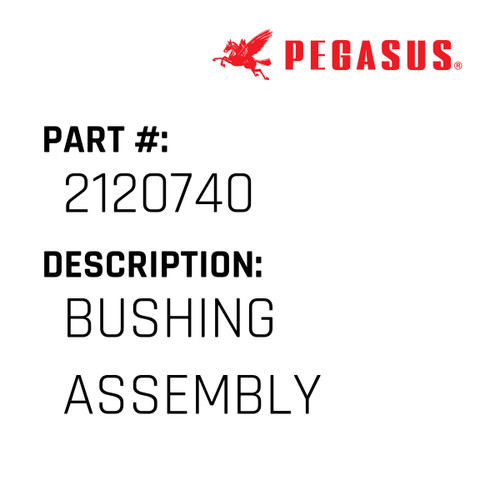 Bushing Assembly Part Number 212074000009 for Pegasus Sewing Machine Model E52L Series