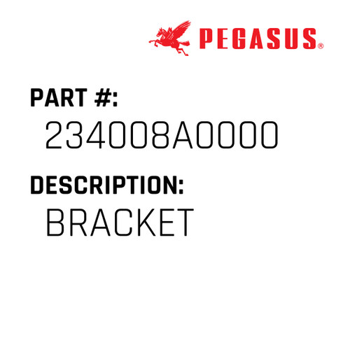 Bracket Part Number 234008A00009 for Pegasus Sewing Machine Model FS700P Series