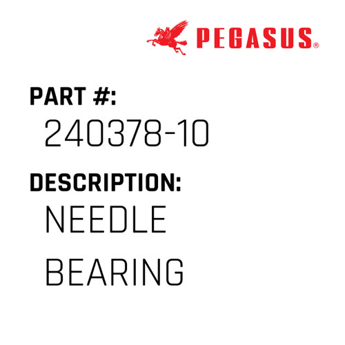 Needle Bearing Part Number 240378-10009 for Pegasus Sewing Machine Model TM625 Series