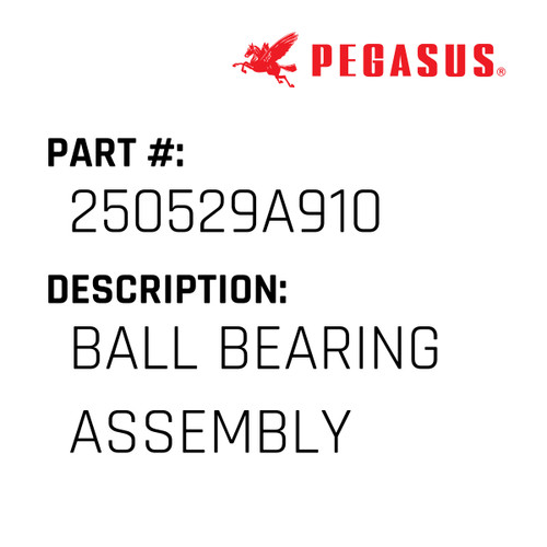 Ball Bearing Assembly Part Number 250529A91009 for Pegasus Sewing Machine Model W500 Series
