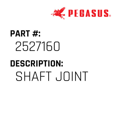 Shaft Joint Part Number 252716000009 for Pegasus Sewing Machine Model W200P Series