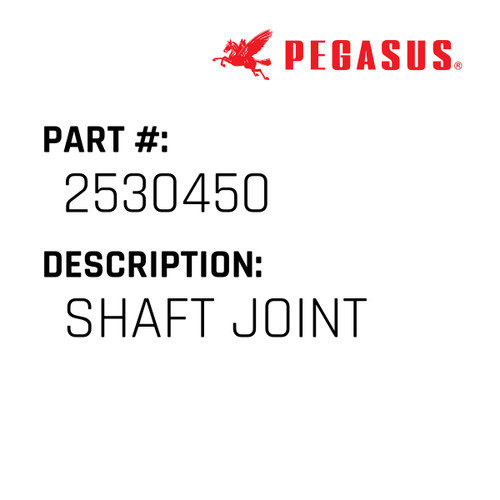 Shaft Joint Part Number 253045000009 for Pegasus Sewing Machine Model WT600P Series