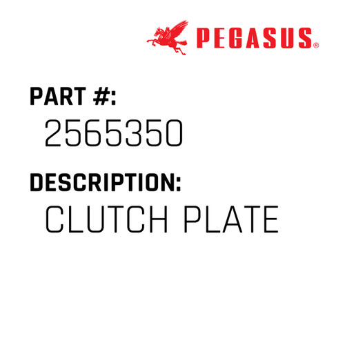 Clutch Plate Part Number 256535000009 for Pegasus Sewing Machine Model W600P/RP Series