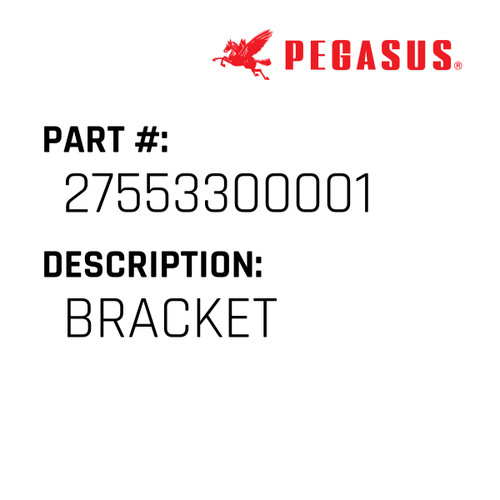 Bracket Part Number 275533000019 for Pegasus Sewing Machine Model EXT5200 Series