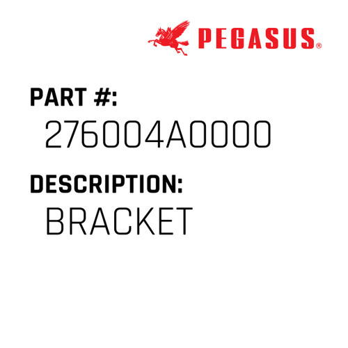 Bracket Part Number 276004A00009 for Pegasus Sewing Machine Model MX5200 Series