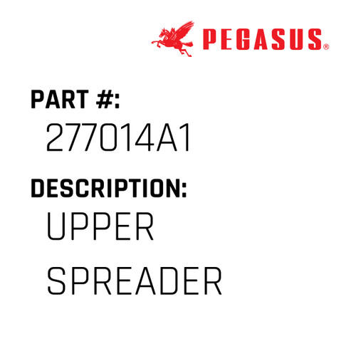 Upper Spreader Part Number 277014A00019 for Pegasus Sewing Machine Model EX5200 Series