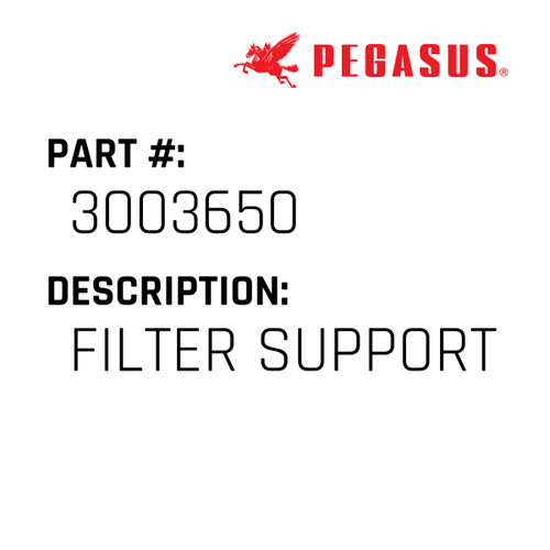 Filter Support Part Number 300365000009 for Pegasus Sewing Machine Model 1C Series