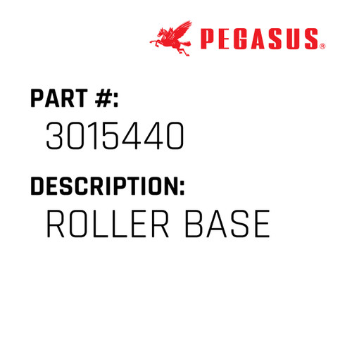 Roller Base Part Number 301544000009 for Pegasus Sewing Machine Model KH Series