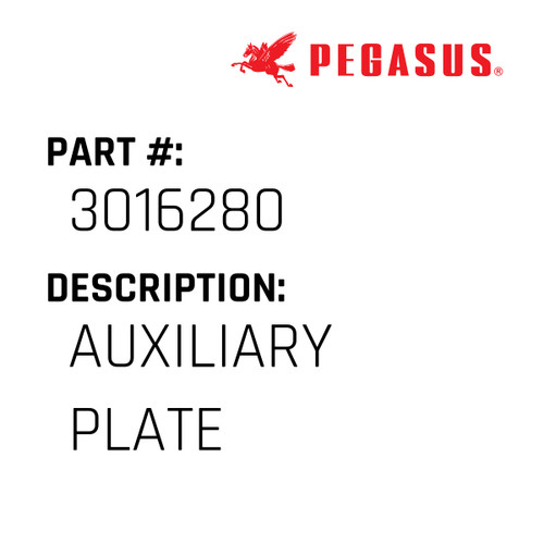 Auxiliary Plate Part Number 301628000009 for Pegasus Sewing Machine Model E52 Series