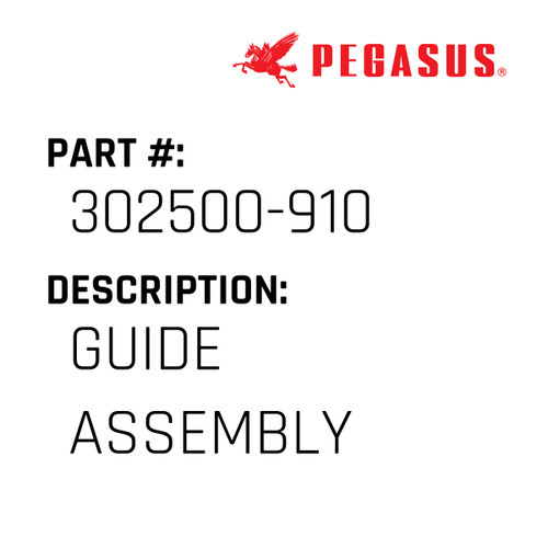 Guide Assembly Part Number 302500-91009 for Pegasus Sewing Machine Model FR002 Series