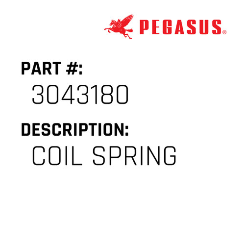Coil Spring Part Number 304318000009 for Pegasus Sewing Machine Model M952/BT Series
