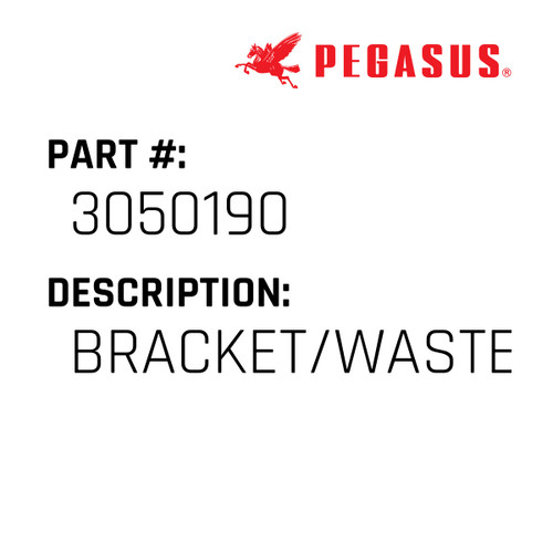 Bracket/Waste Chute Part Number 305019000009 for Pegasus Sewing Machine Model LC003 Series