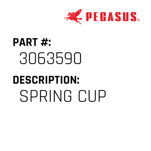 Spring Cup Part Number 306359000009 for Pegasus Sewing Machine Model UTW-430 Series