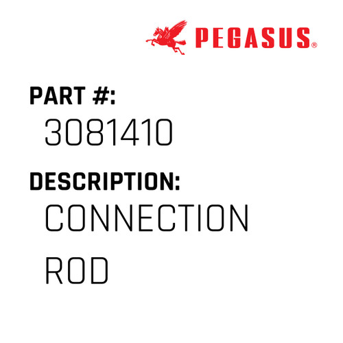 Connection Rod Part Number 308141000009 for Pegasus Sewing Machine Model EX/EH Series