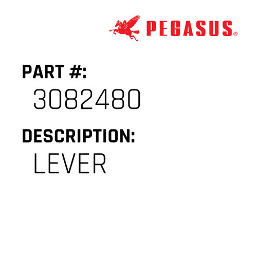 Lever Part Number 308248000009 for Pegasus Sewing Machine Model EX5200/KS Series