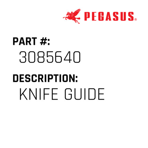 Knife Guide Part Number 308564000009 for Pegasus Sewing Machine Model EXT5100T/BT Series