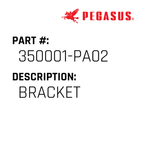 Bracket Part Number 350001-PA029 for Pegasus Sewing Machine Model W3500P/UT Series