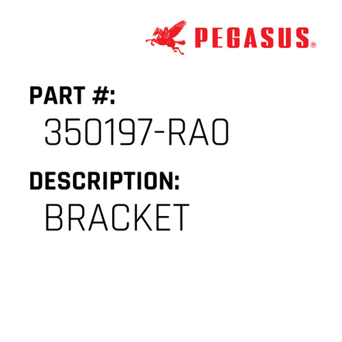 Bracket Part Number 350197-RA009 for Pegasus Sewing Machine Model UT109 Series