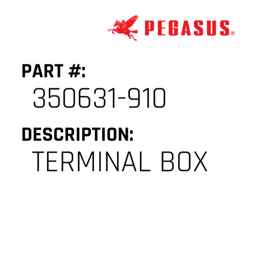 Terminal Box Part Number 350631-91009 for Pegasus Sewing Machine Model AT302 Series
