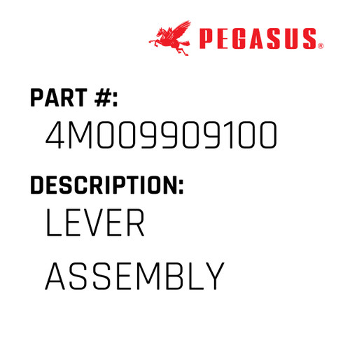 Lever Assembly Part Number 4M0099091009 for Pegasus Sewing Machine Model FS700P-A/KL Series