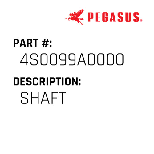 Shaft Part Number 4S0099A00009 for Pegasus Sewing Machine Model W3500P Series
