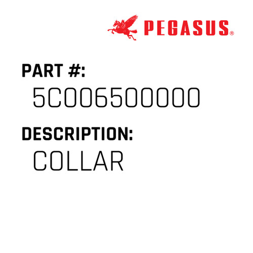 Collar Part Number 5C0065000009 for Pegasus Sewing Machine Model GW6000 Series