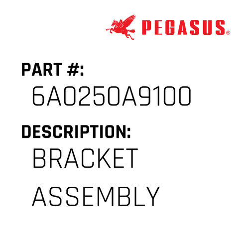 Bracket Assembly Part Number 6A0250A91009 for Pegasus Sewing Machine Model W3600P-33 Series
