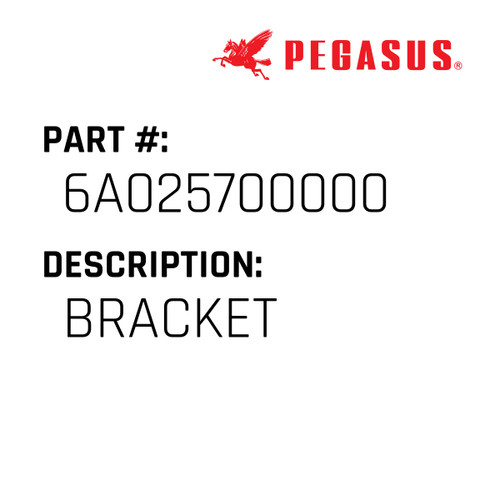 Bracket Part Number 6A0257000009 for Pegasus Sewing Machine Model WT169 Series