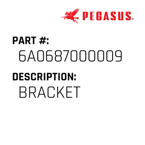 Bracket Part Number 6A0687000009 for Pegasus Sewing Machine Model W600P/UT Series
