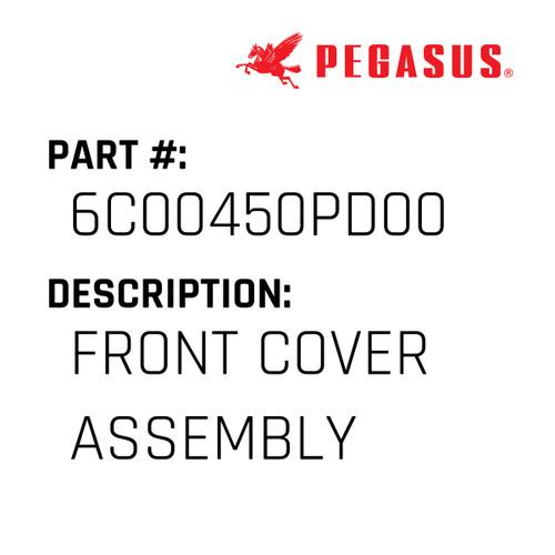 Front Cover Assembly Part Number 6C00450PD009 for Pegasus Sewing Machine Model W3500P-02 Series
