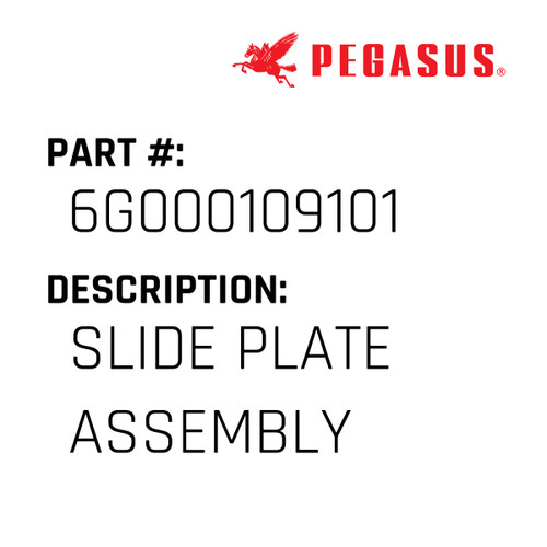 Slide Plate Assembly Part Number 6G0001091019 for Pegasus Sewing Machine Model W2600-35A Series