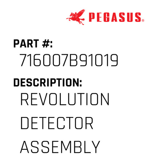 Revolution Detector Assembly Part Number 716007B91019 for Pegasus Sewing Machine Model EX5200/BT Series
