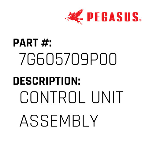 Control Unit Assembly Part Number 7G605709P009 for Pegasus Sewing Machine Model MD440 Series