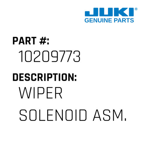Wiper Solenoid Asm. - Juki #10209773 Genuine Juki Part