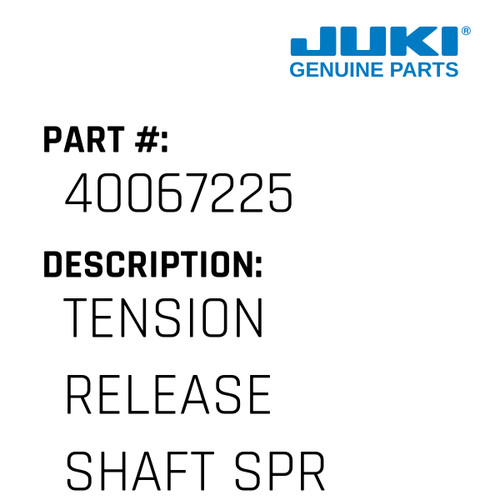 Tension Release Shaft Spring - Juki #40067225 Genuine Juki Part