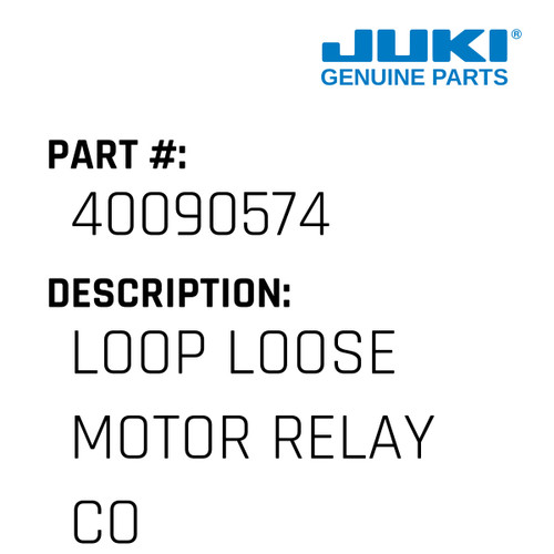 Loop Loose Motor Relay Cord As - Juki #40090574 Genuine Juki Part