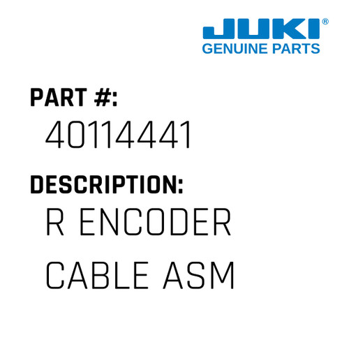 R Encoder Cable Asm - Juki #40114441 Genuine Juki Part